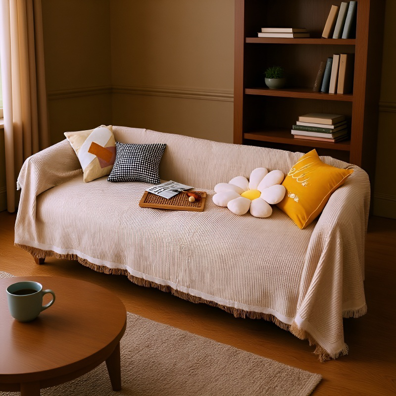ソファカバーカバーフルカバー綿糸ユニバーサルソファブランケットカバータオル フルカバーソファ
