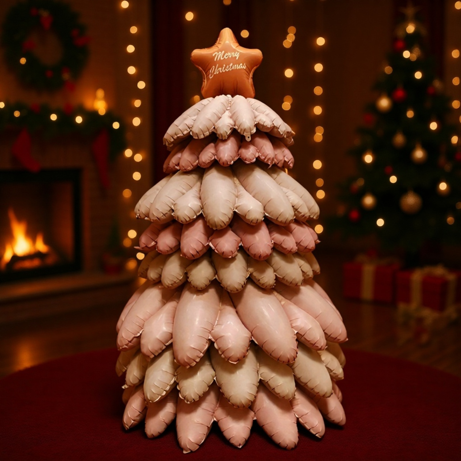 インテリアに最適なクリスマスツリー型バルーン