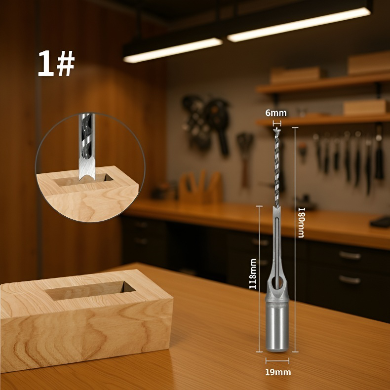 목공용 사각홀 드릴 세트