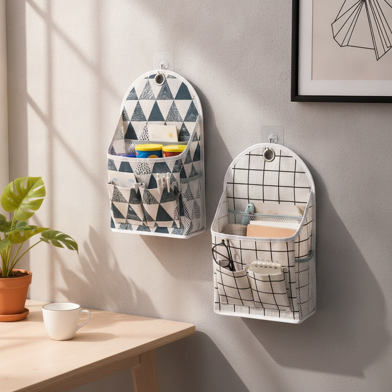 Organizador colgante para puerta con diseño decorativo