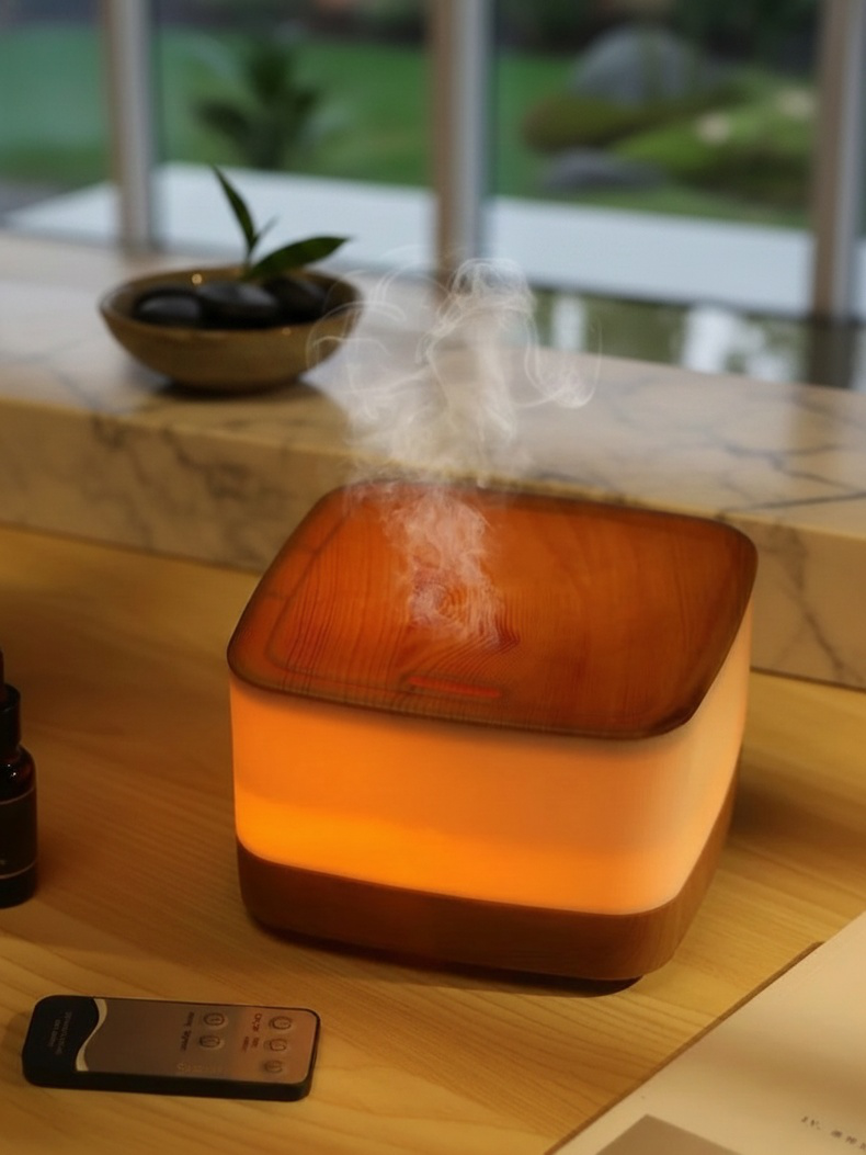 Quiet Ultrasonic Humidifier in modern living room