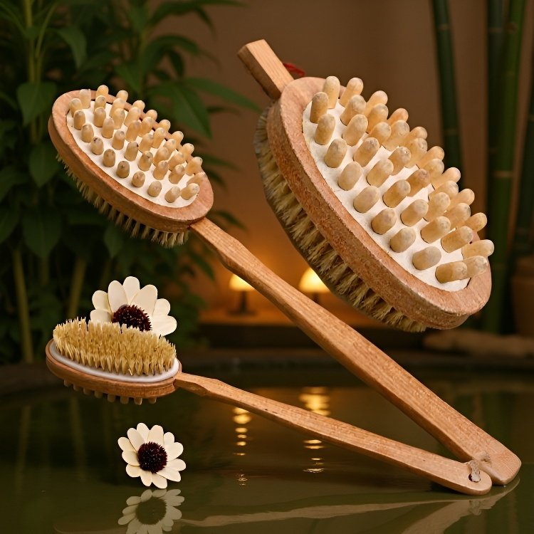 돼지갈기양면욕솔 목욕솔 긴 손잡이 등 강하게 비벼주기