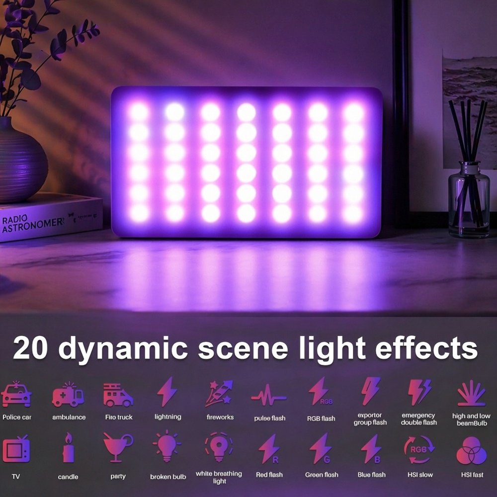 Portable LED fill light for video conferencing
