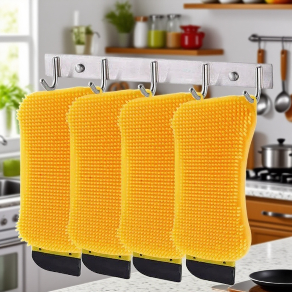  3v1 silikonový čisticí kartáč 