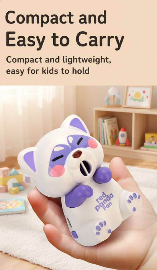 Easy-to-use panda hair dryer for home and travel