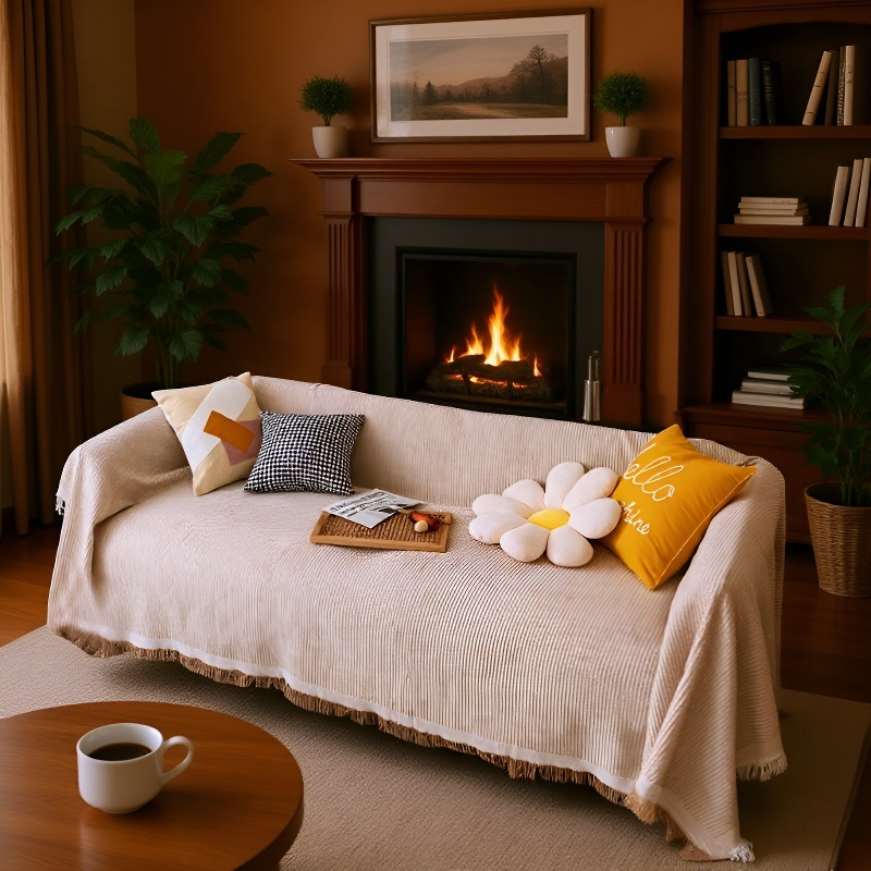 ソファカバーカバーフルカバー綿糸ユニバーサルソファブランケットカバータオル フルカバーソファ