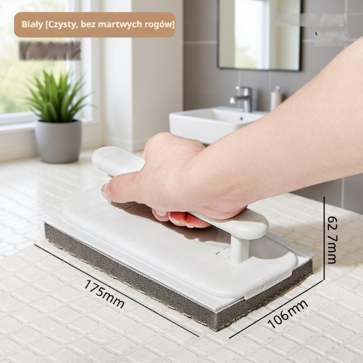  Wielofunkcyjna składana szczotka do mycia okien z mikrofibry