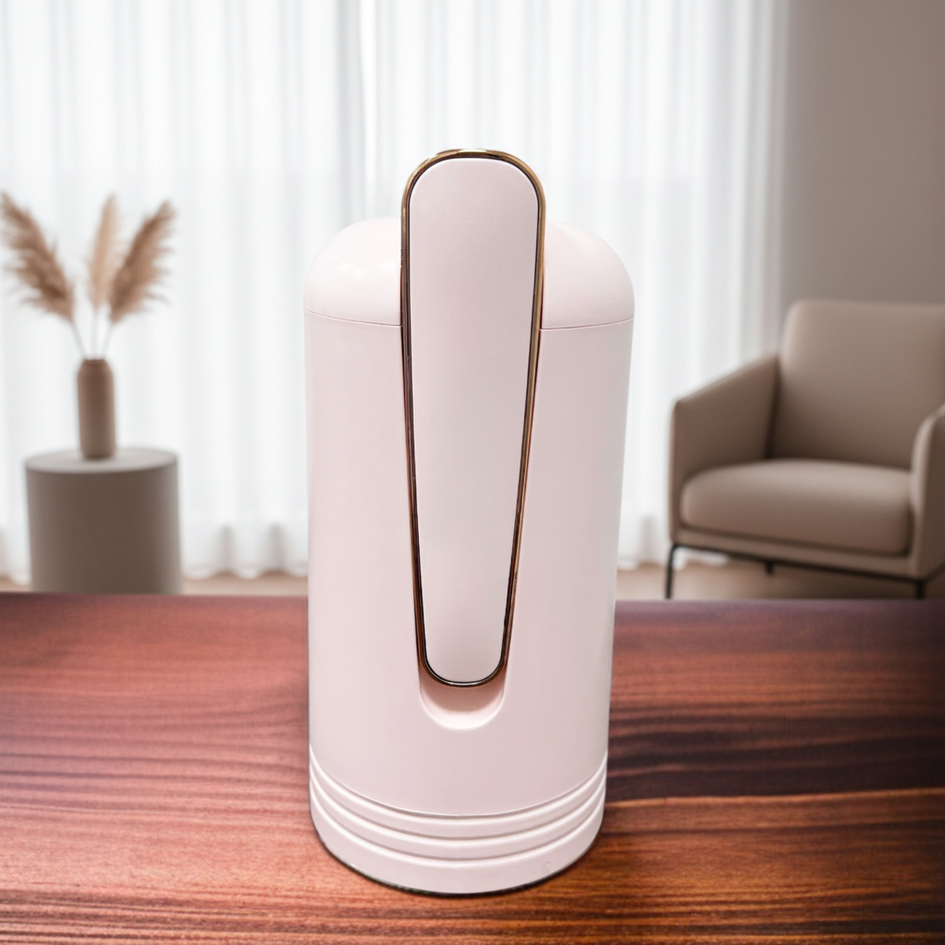 Family using home water purifier dispenser