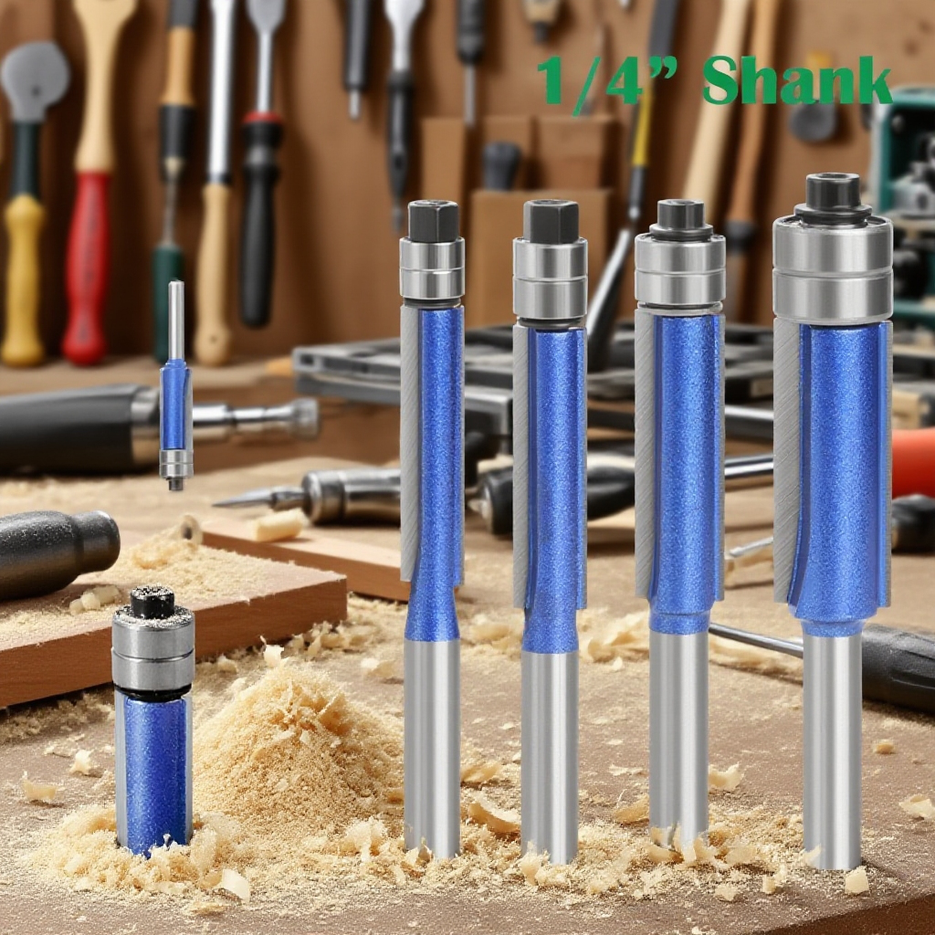 Cortador de recorte de doble rodamiento para carpintería profesional