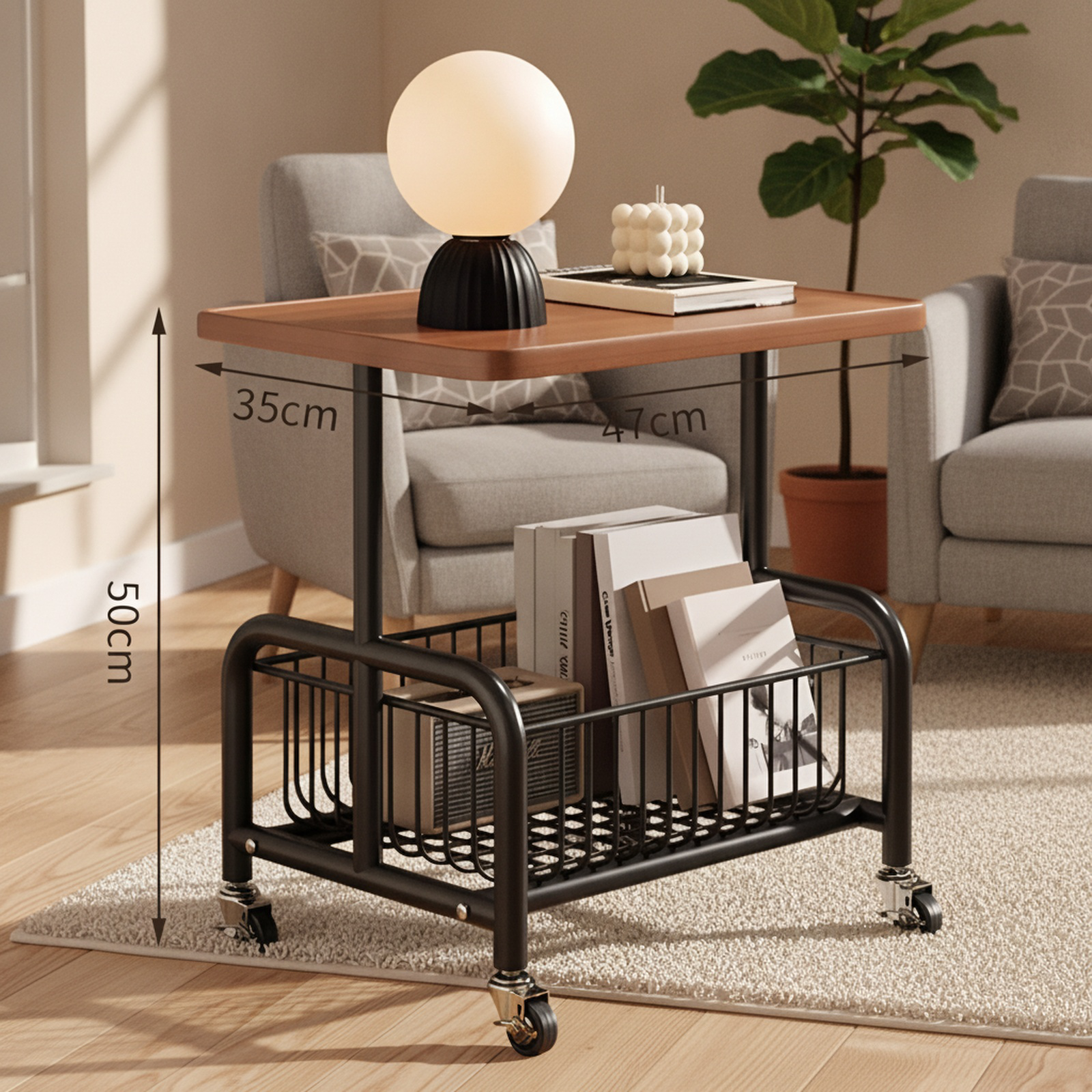 Home organizer rack for books and school supplies