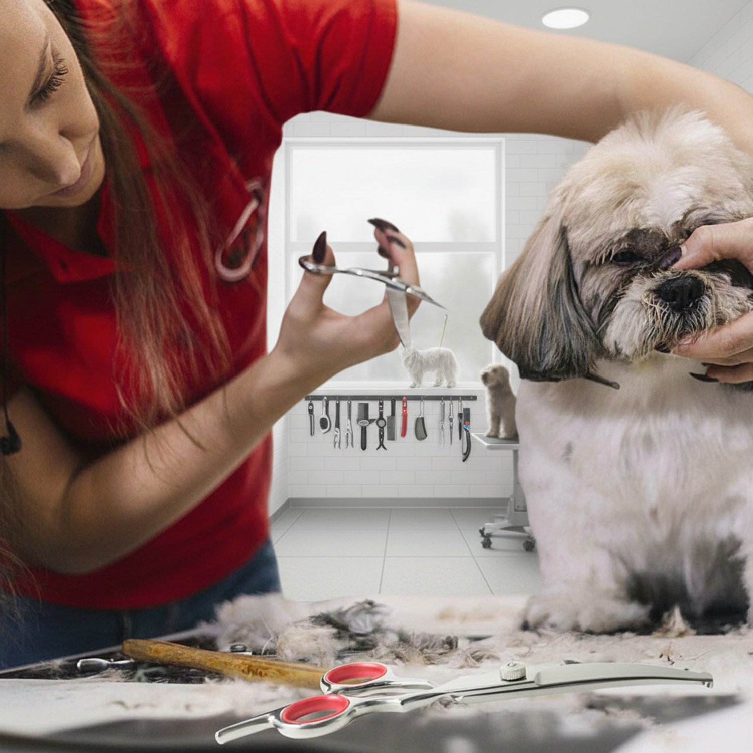 Fellpflege-Schere für Hunde und Katzen