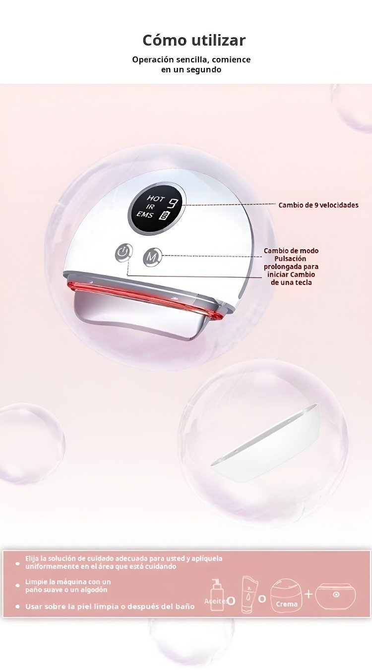 Tecnología de raspado facial para rejuvenecimiento de la piel