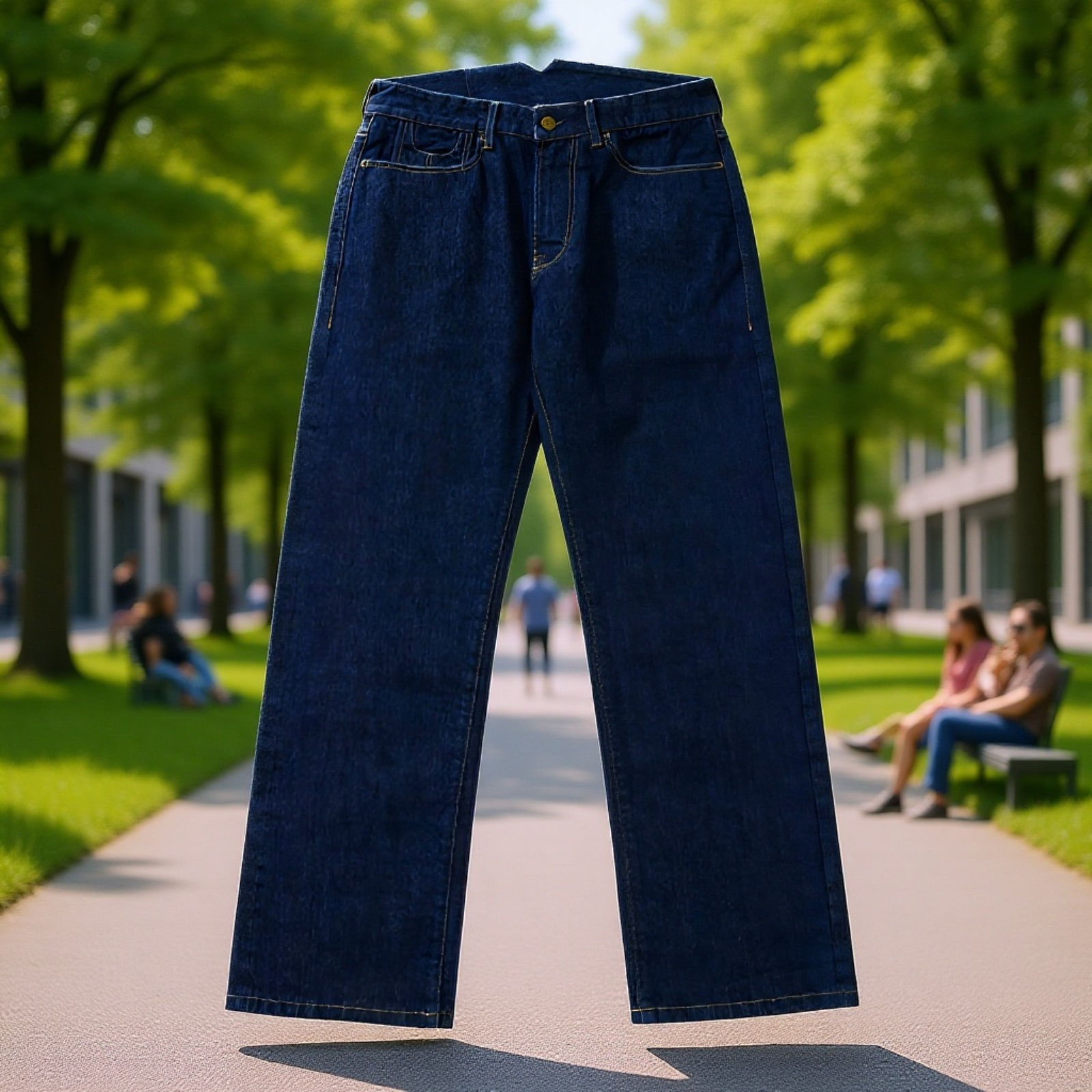 高品質デニムの縫製ディテール