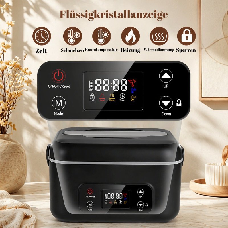 Tragbare Wasserlose Elektrische Warmhalte-Lunchbox, geeignet für USB-Auto