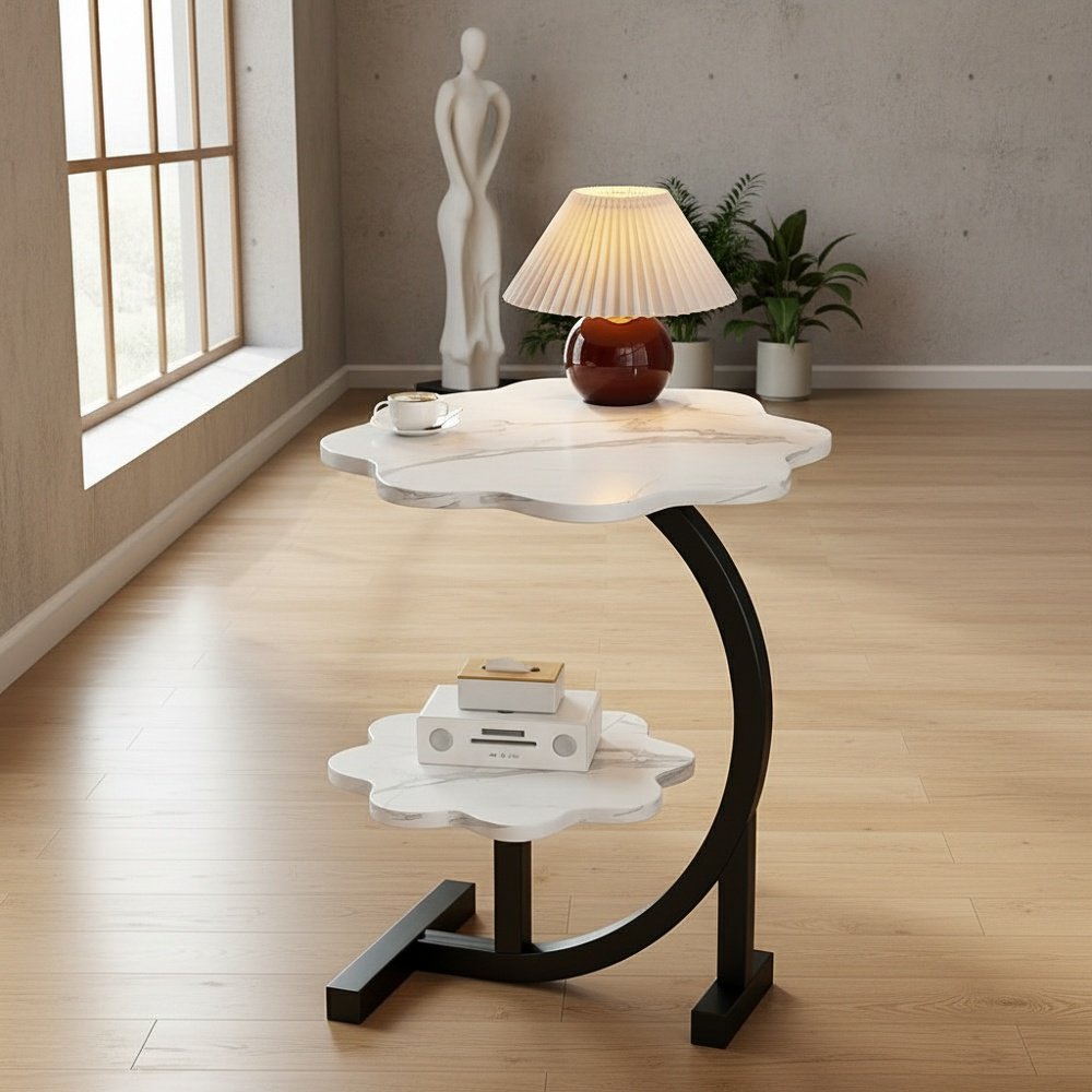 Living Room Nordic Double-layer Side Table Tea Table