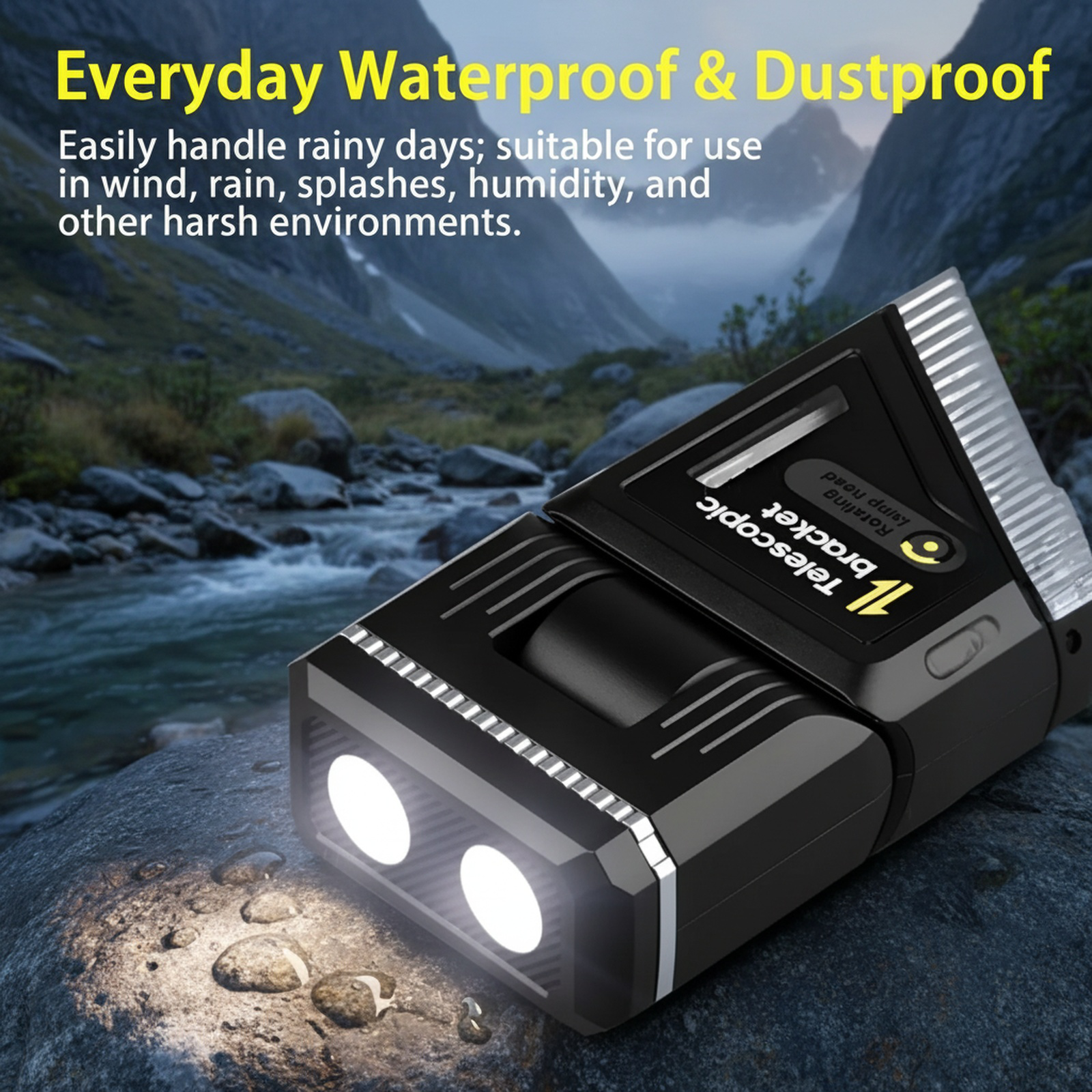 Outdoor Multi-Shape Transformable LED Light 180° Rotating Stretch Magnetic Work Lamp