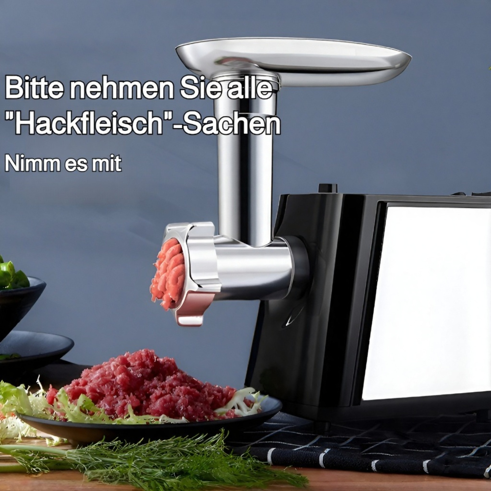Hochwertiger Haushaltsfleischwolf aus Edelstahl
