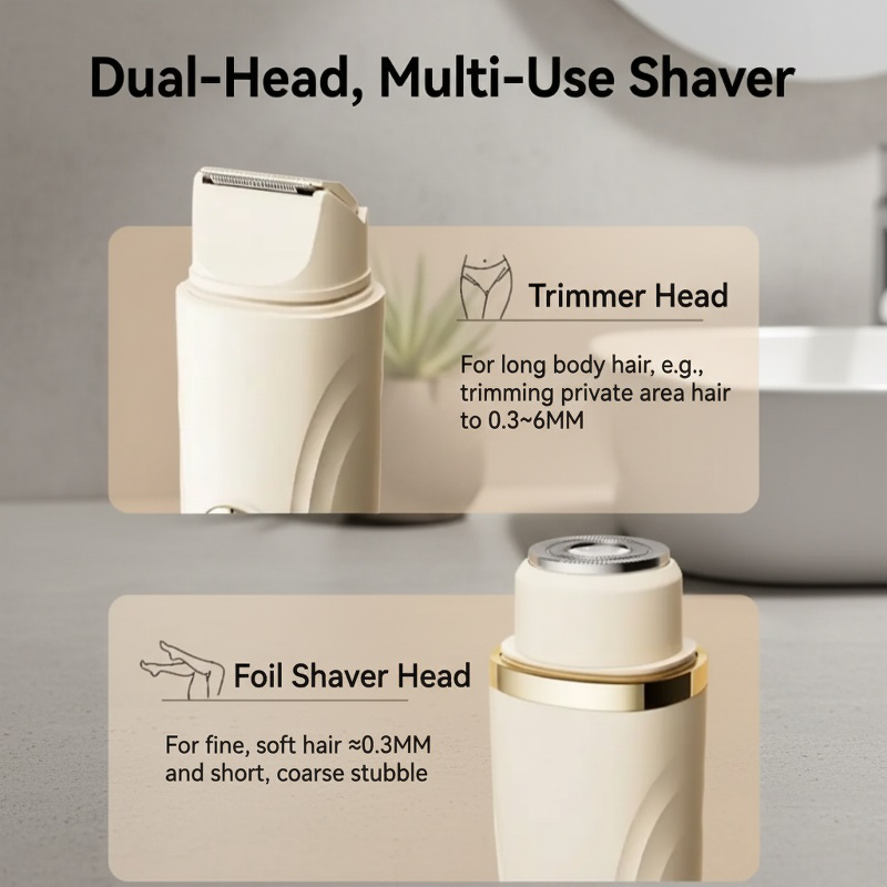 Digital Dual-Head Electric Hair Remover