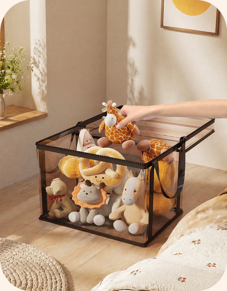 Multi-purpose storage box for snacks and toys