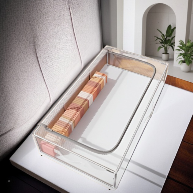 Boîte de rangement avec protection contre l'humidité sous le lit