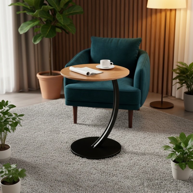 Petite table à thé moderne pour salon, table d'appoint mobile pour maison, petite table de chevet