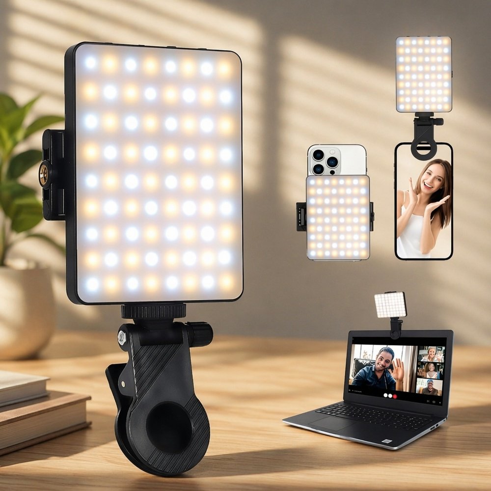 Compact video shooting light for mobile devices