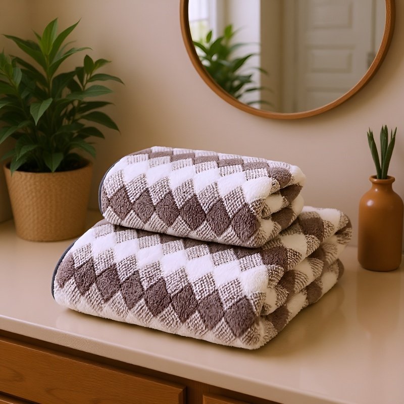 吸水性抜群のコーラルフリースバスタオル