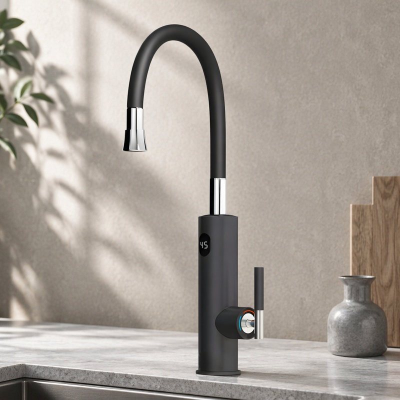  Calentador de agua eléctrico con indicador digital de acero inoxidable