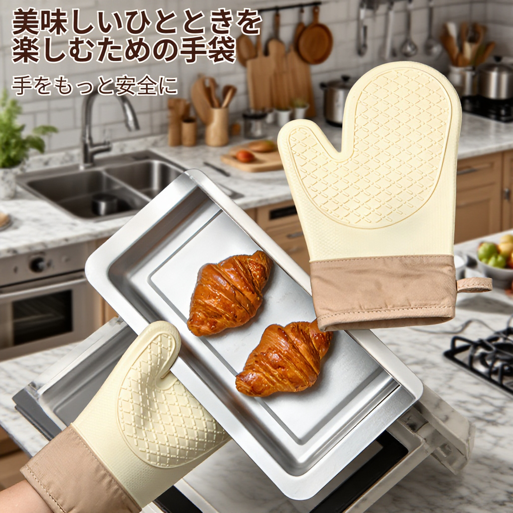 両面タイプ 耐熱グローブ 料理用グリル手袋