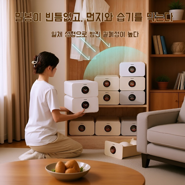 향기나는 진드기 방지 서랍형 속옷 정리함