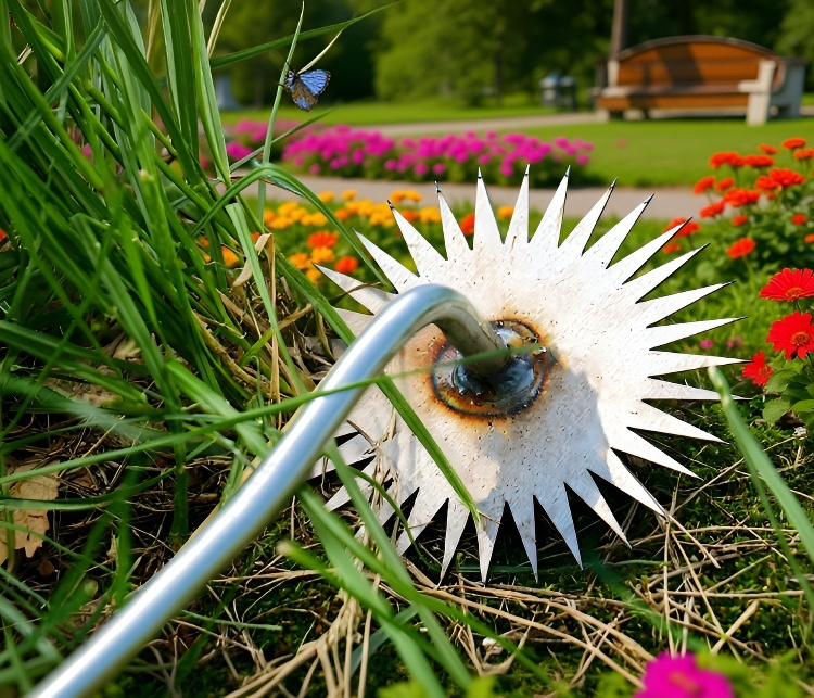 握りやすい持ち手付き除草器
