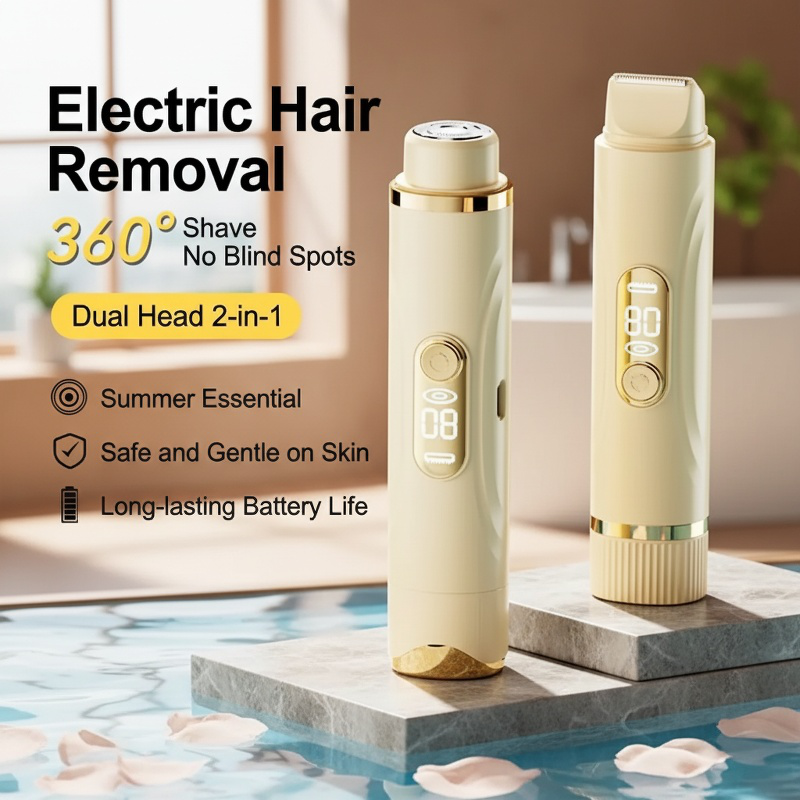 Digital Dual-Head Electric Hair Remover
