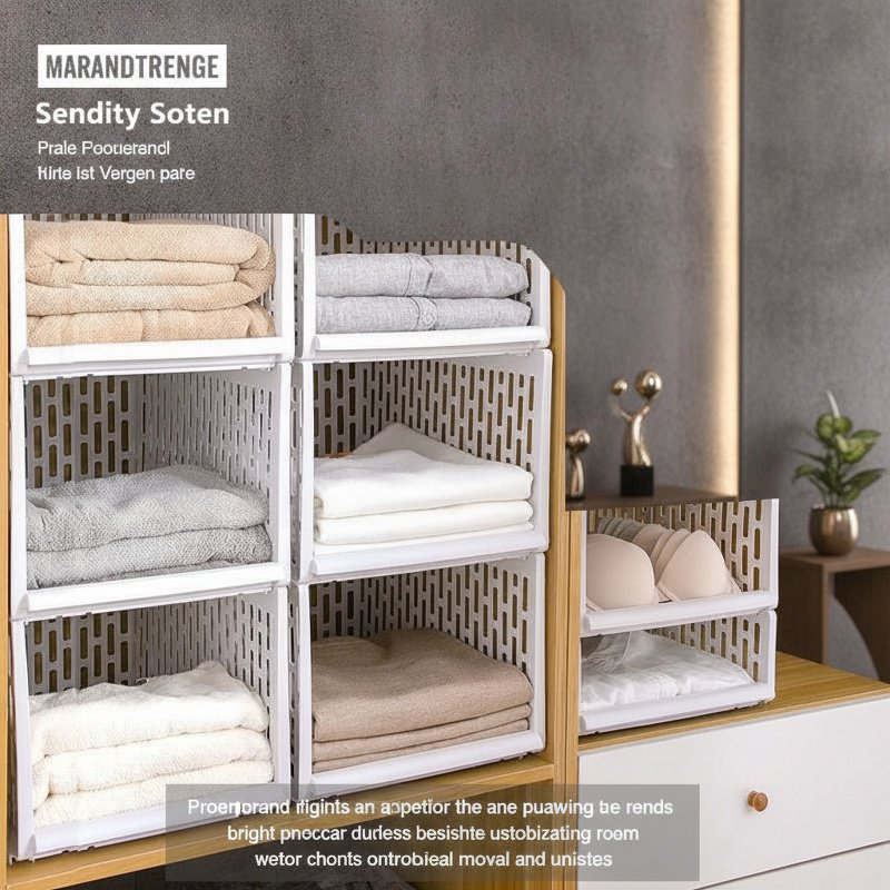 Space-saving storage basket for wardrobe shelves
