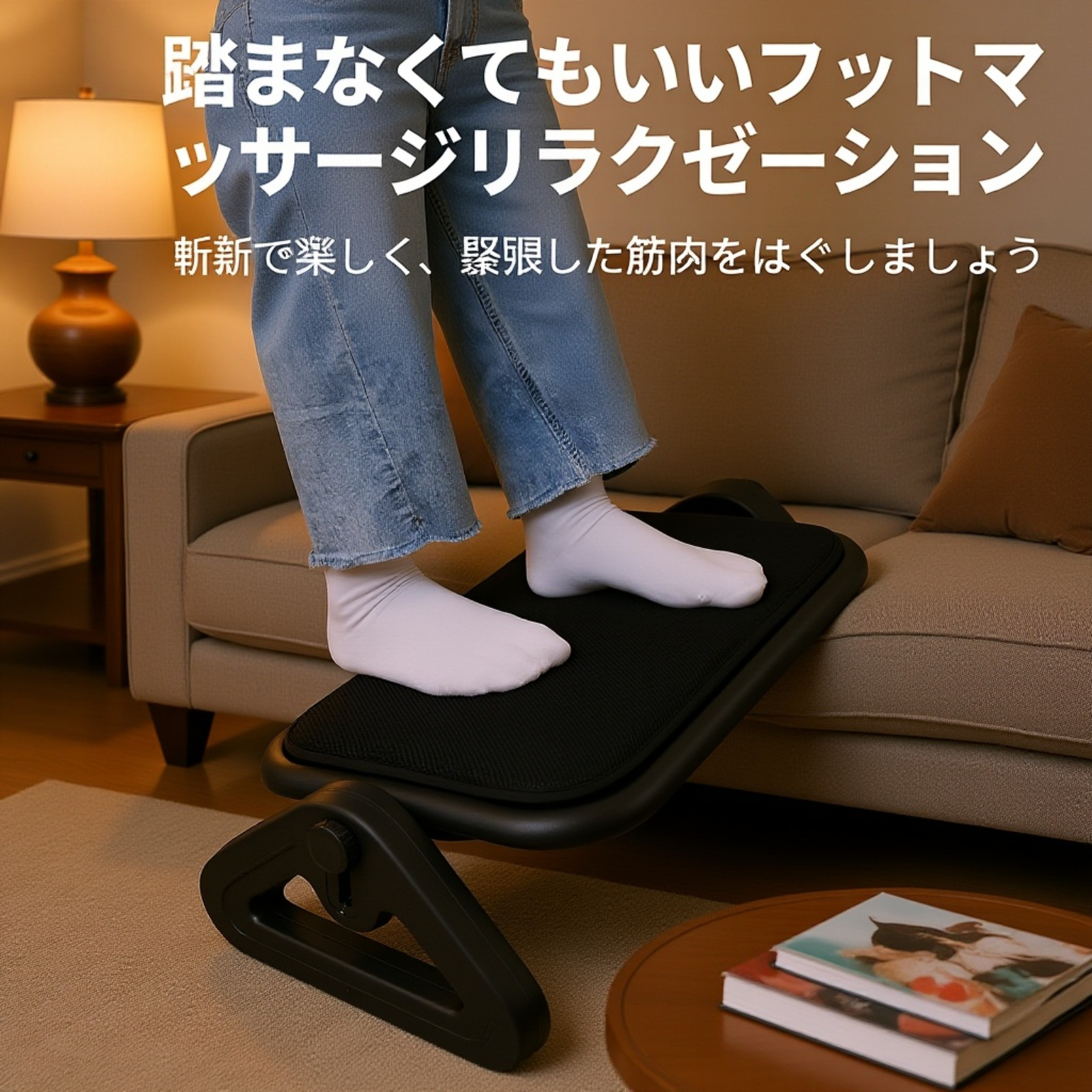 快適性向上パネル採用フットレスト