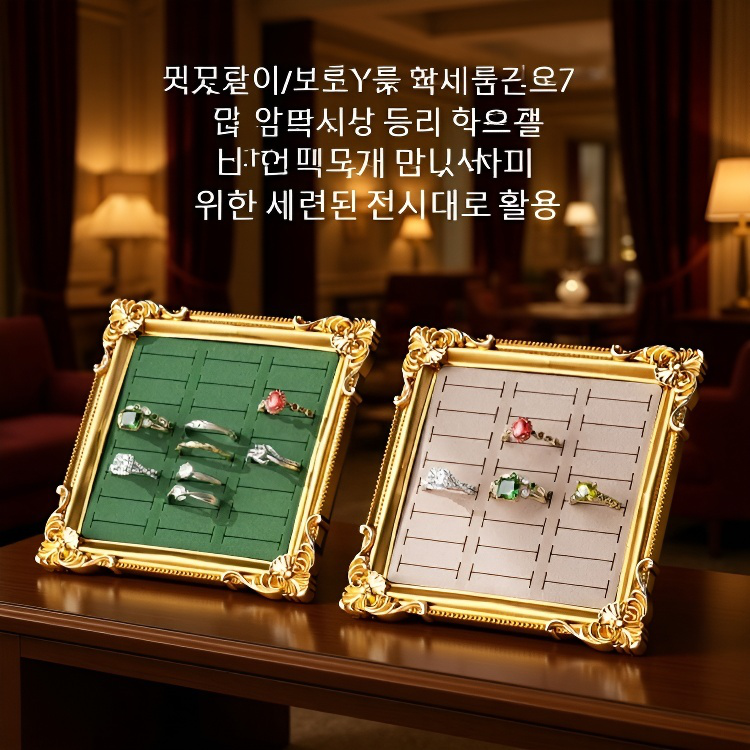 레트로 액자 스타일 주얼리 정리 진열대