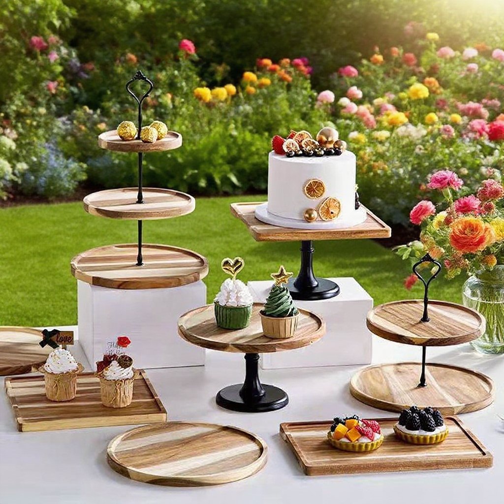 현대식 심플한 이중 말린 과일 쟁반 전체 모습