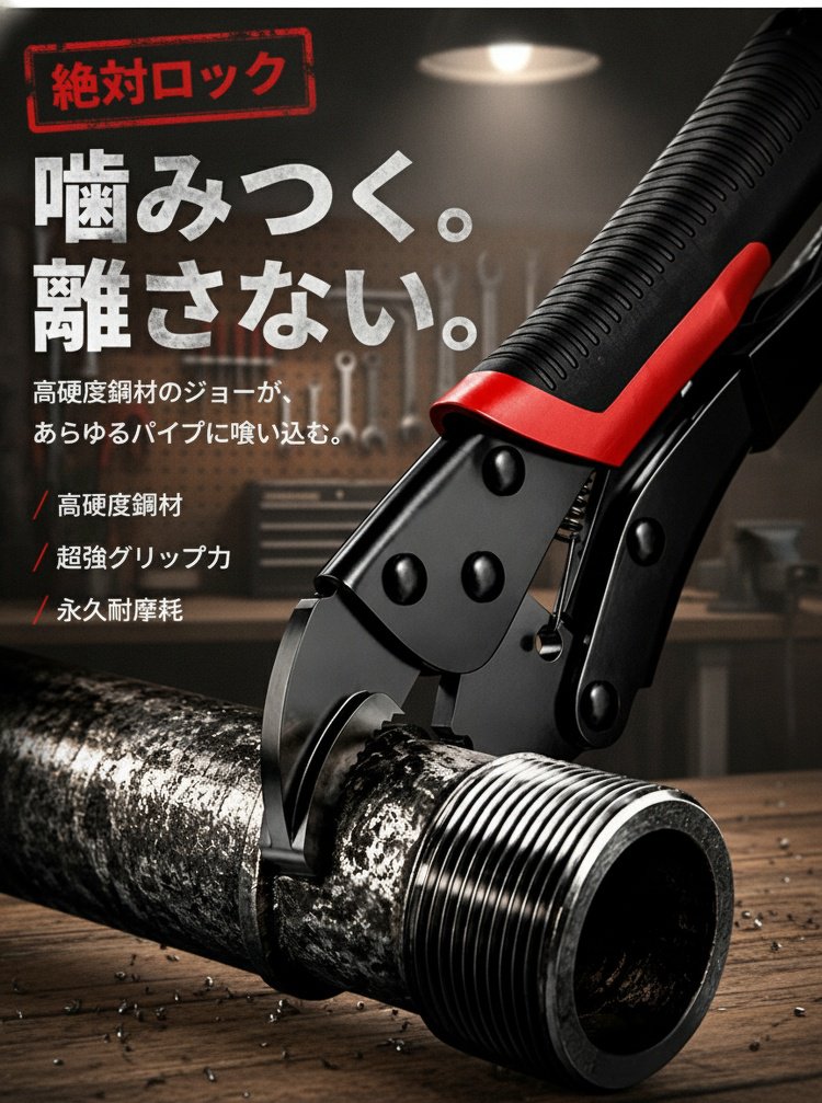 省力多機能クランププライヤーの全体写真