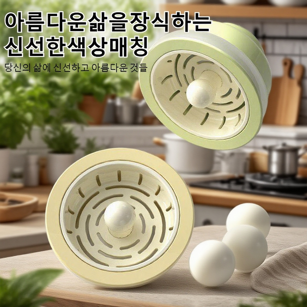 주방 싱크대 다기능 음식물 찌꺼기 필터 튕김심