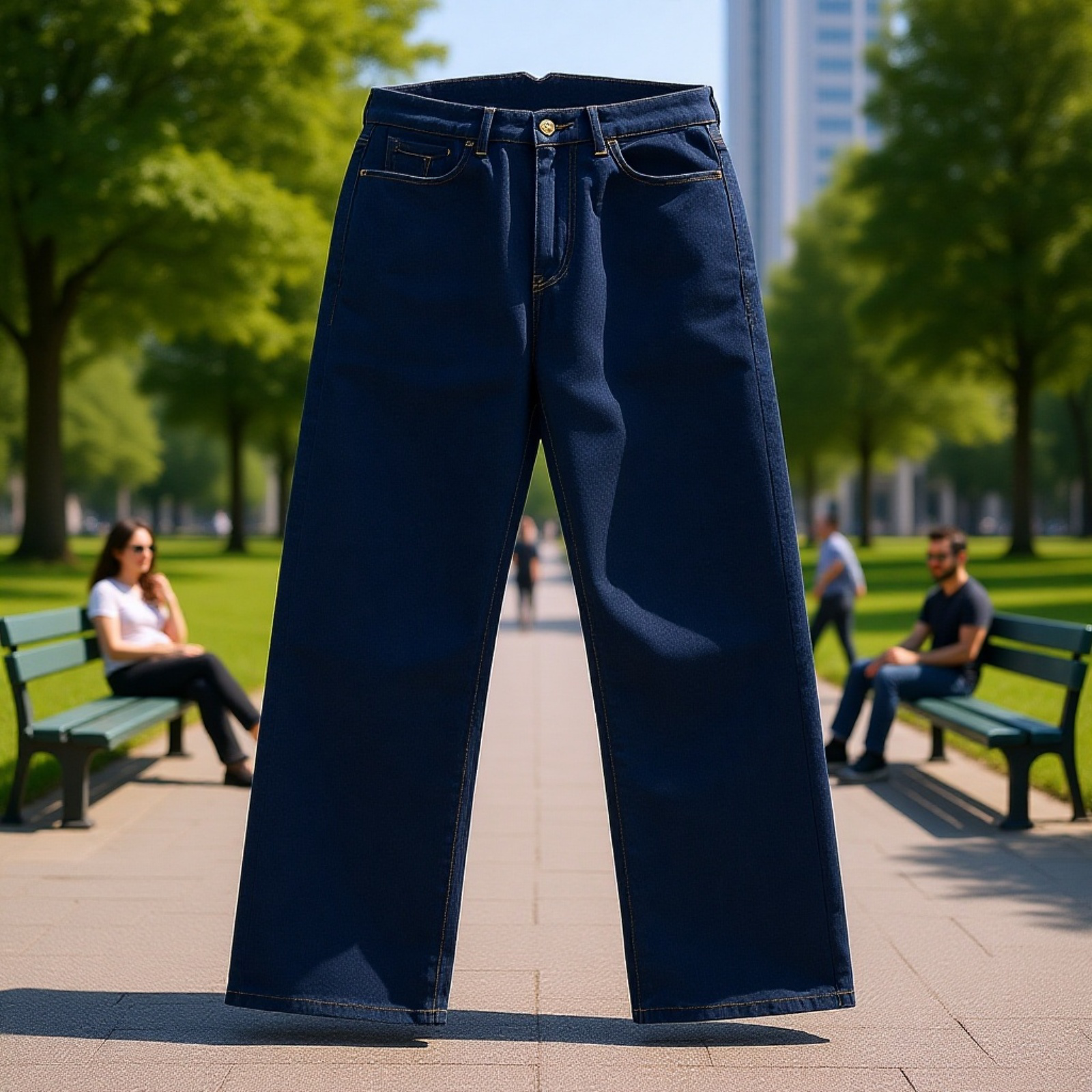 オリジナルセルビッジストレートデニムパンツ