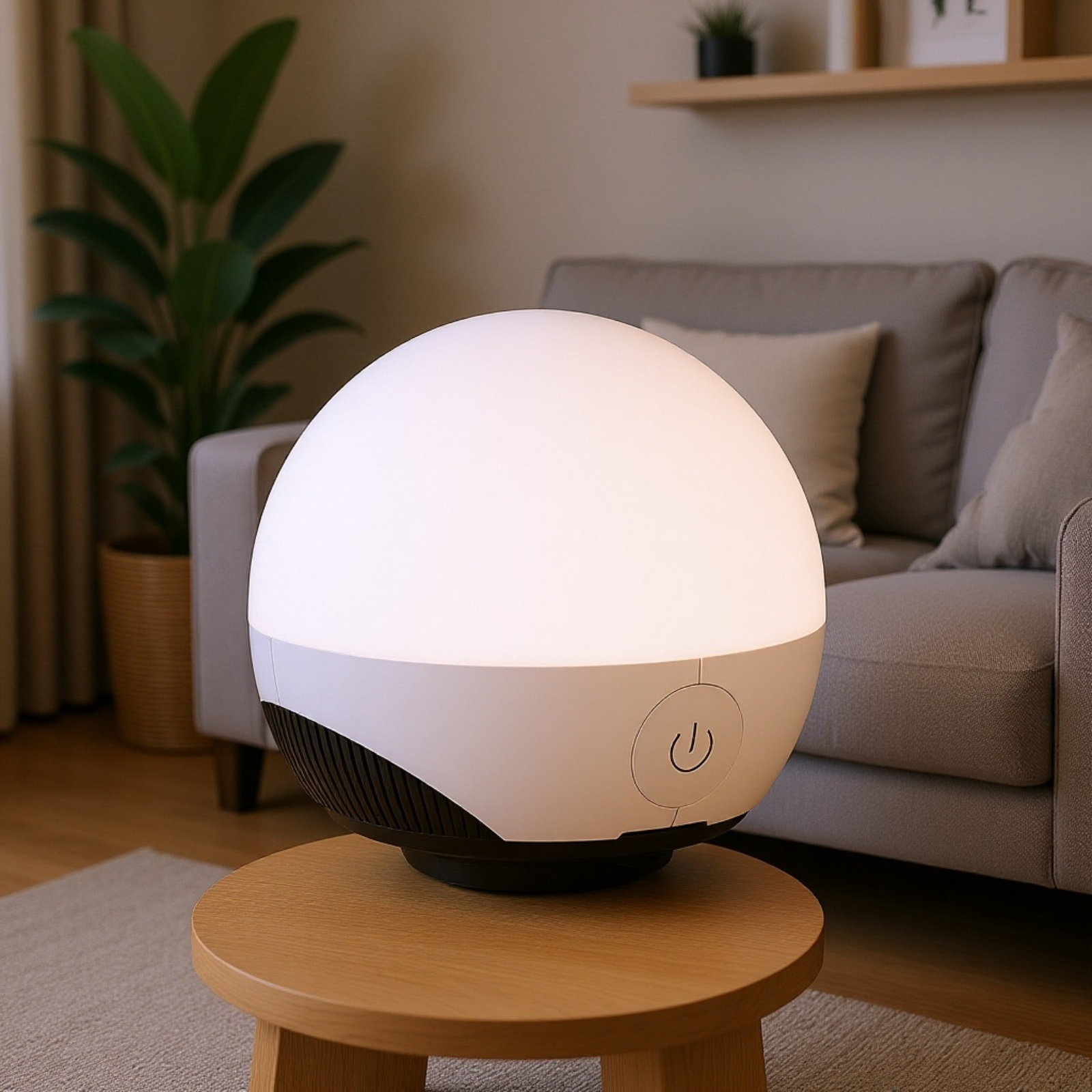 Linterna LED para camping de 7 colores, brillo ajustable, recargable y portátil, B