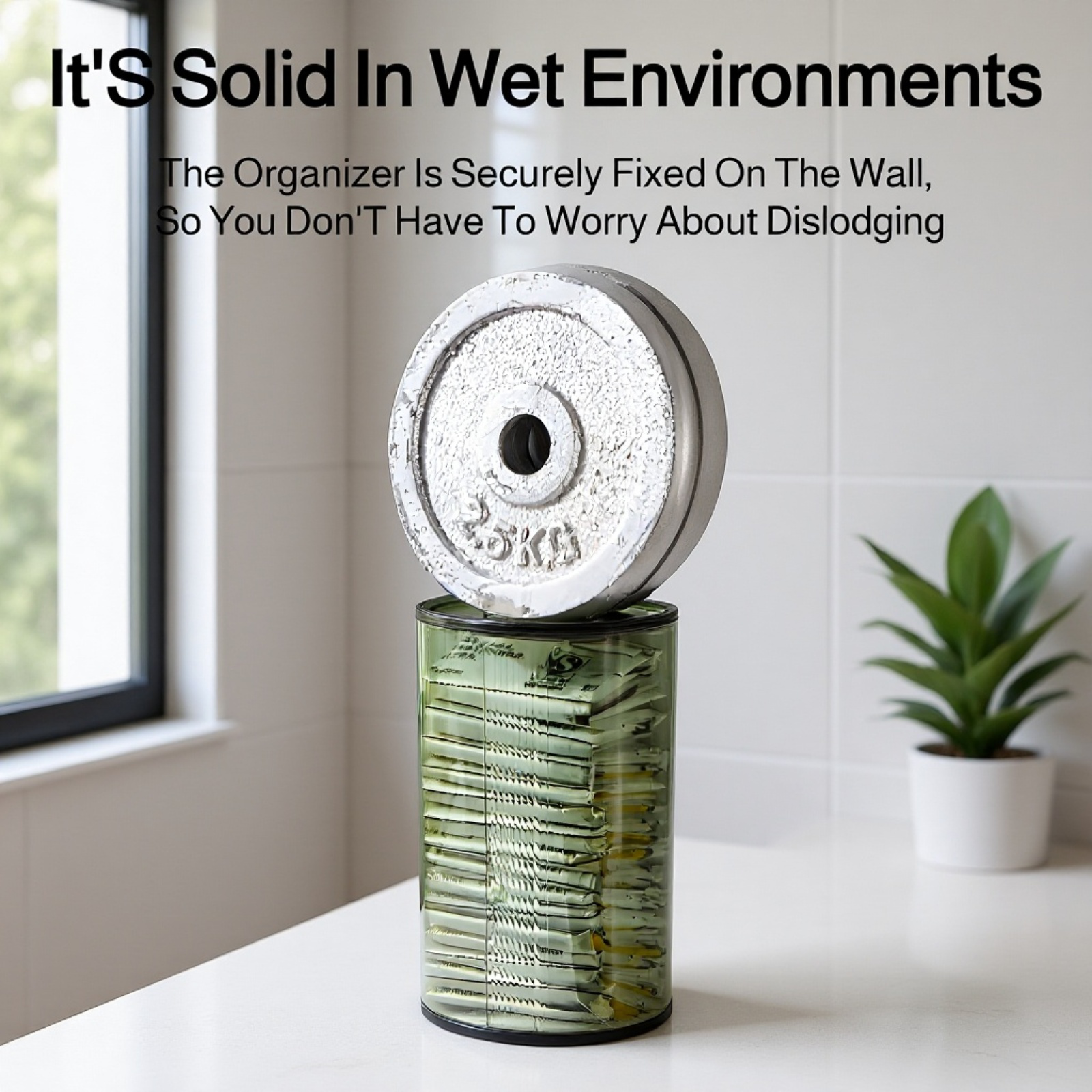 Transparent Wall-mounted Trash Bag Storage Box & Underwear Organizer Rack (No Drilling Required)