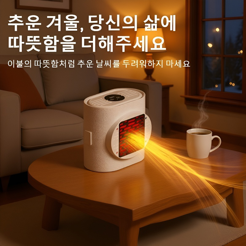 한 번에 세 가지 기능! 접이식 건조기 겸 온풍기