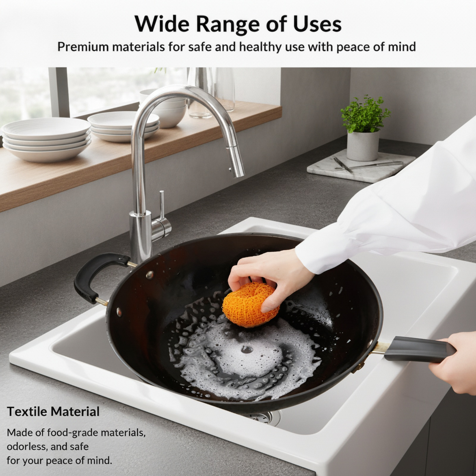 Nano No-Shedding Cleaning Steel Wool Ball