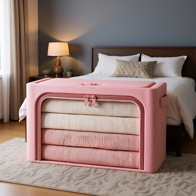 Kleider Aufbewahrungstasche Faltbare Kleiderschrank Organizer Haushaltsstoffkorb