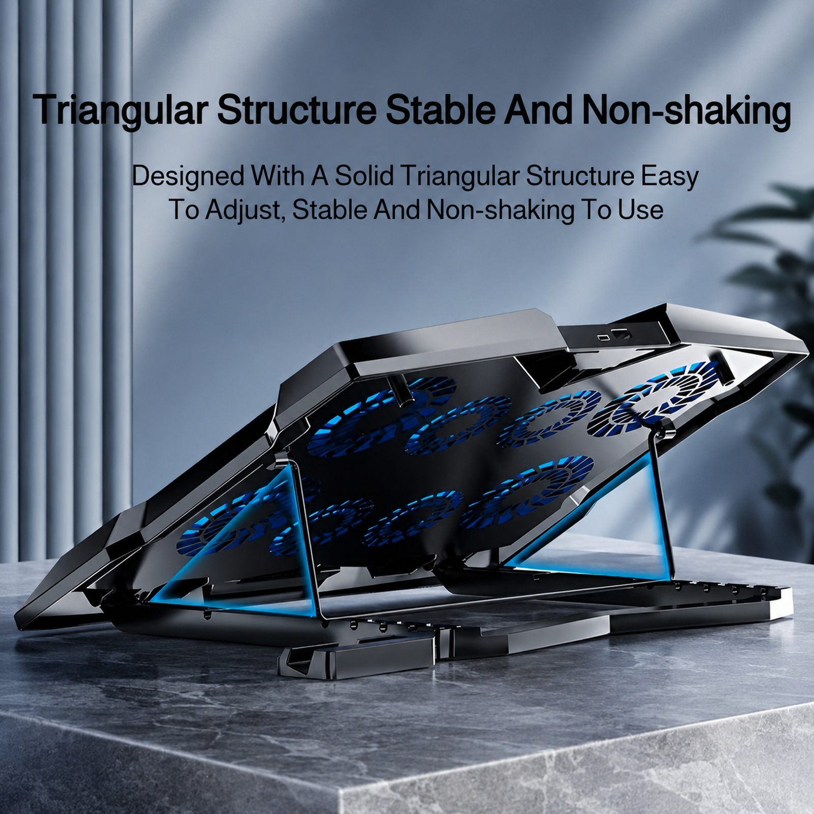 Silent Laptop Cooling Stand with Cooling Base