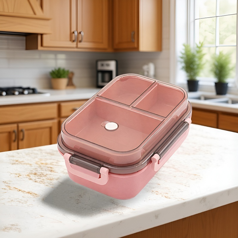 Portable Student Sealed Lunch Box Double Layer Microwaveable Commuter