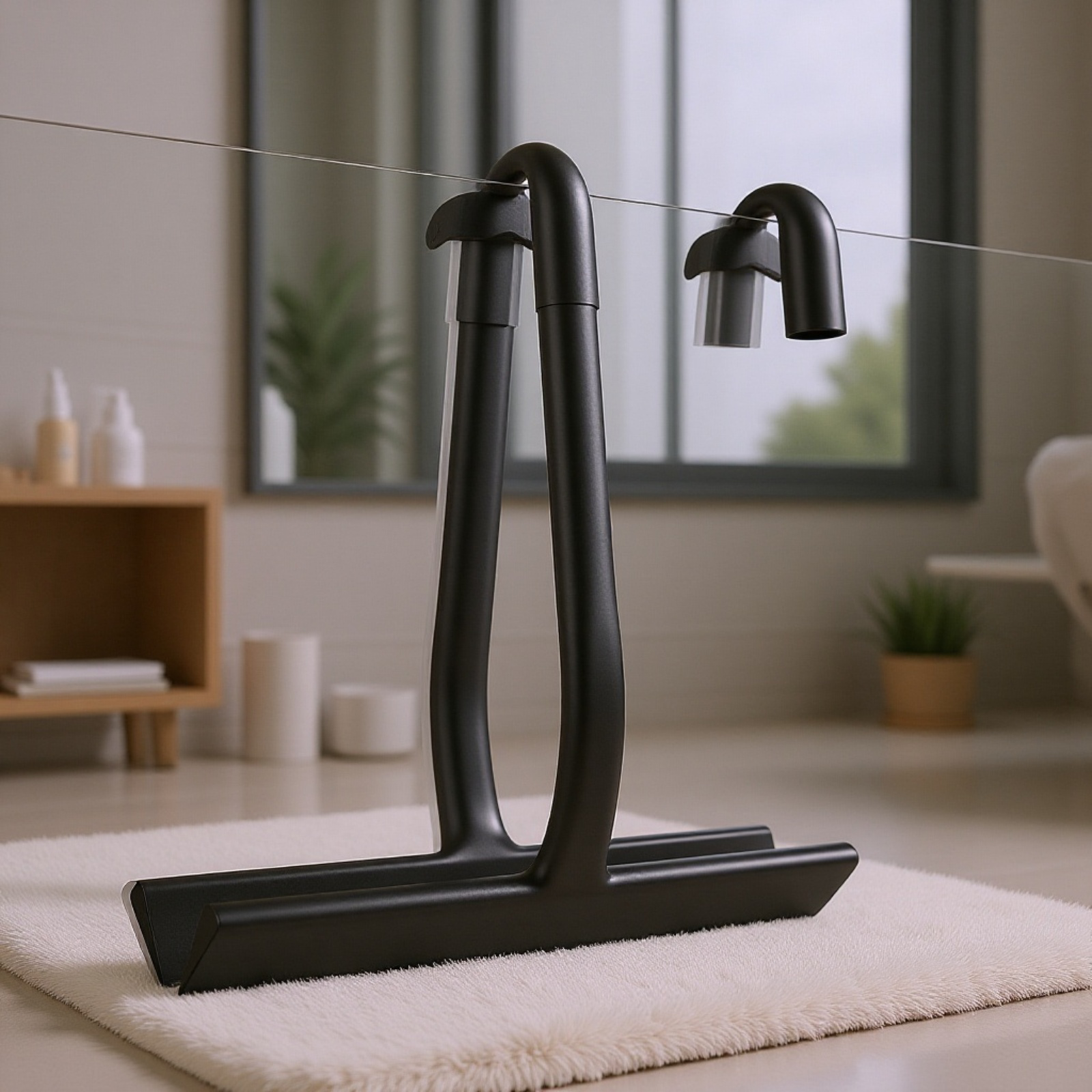 シリコン製スクイージー ガラスクリーナー バスルーム用