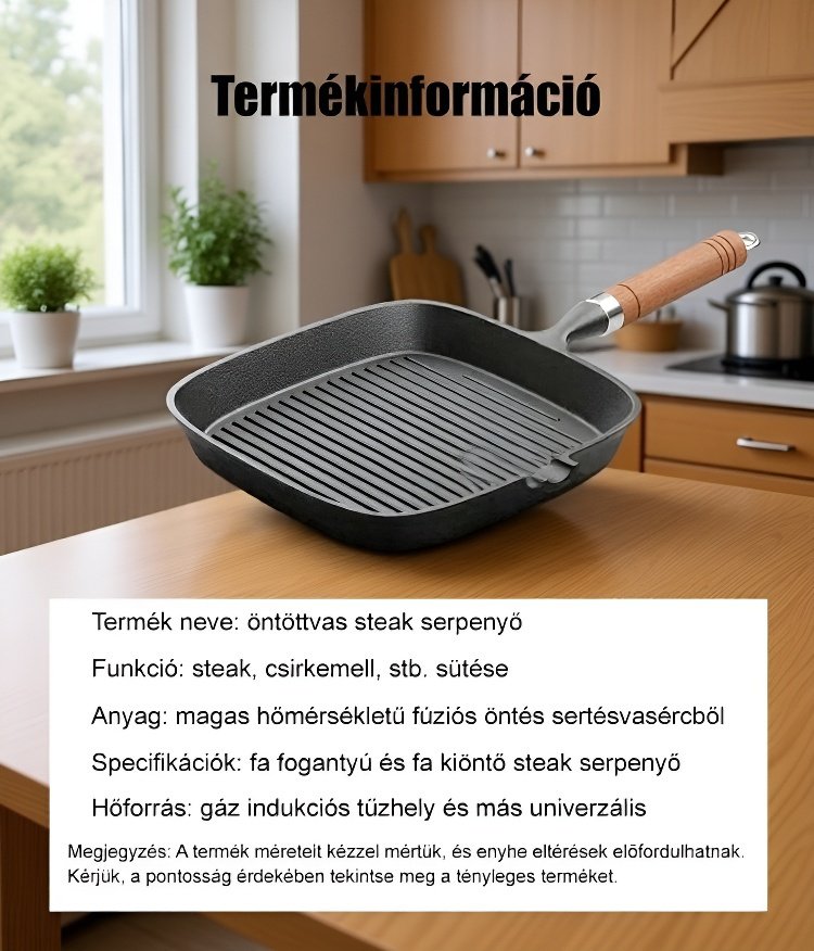 Különleges steak serpenyő prémium minőségben