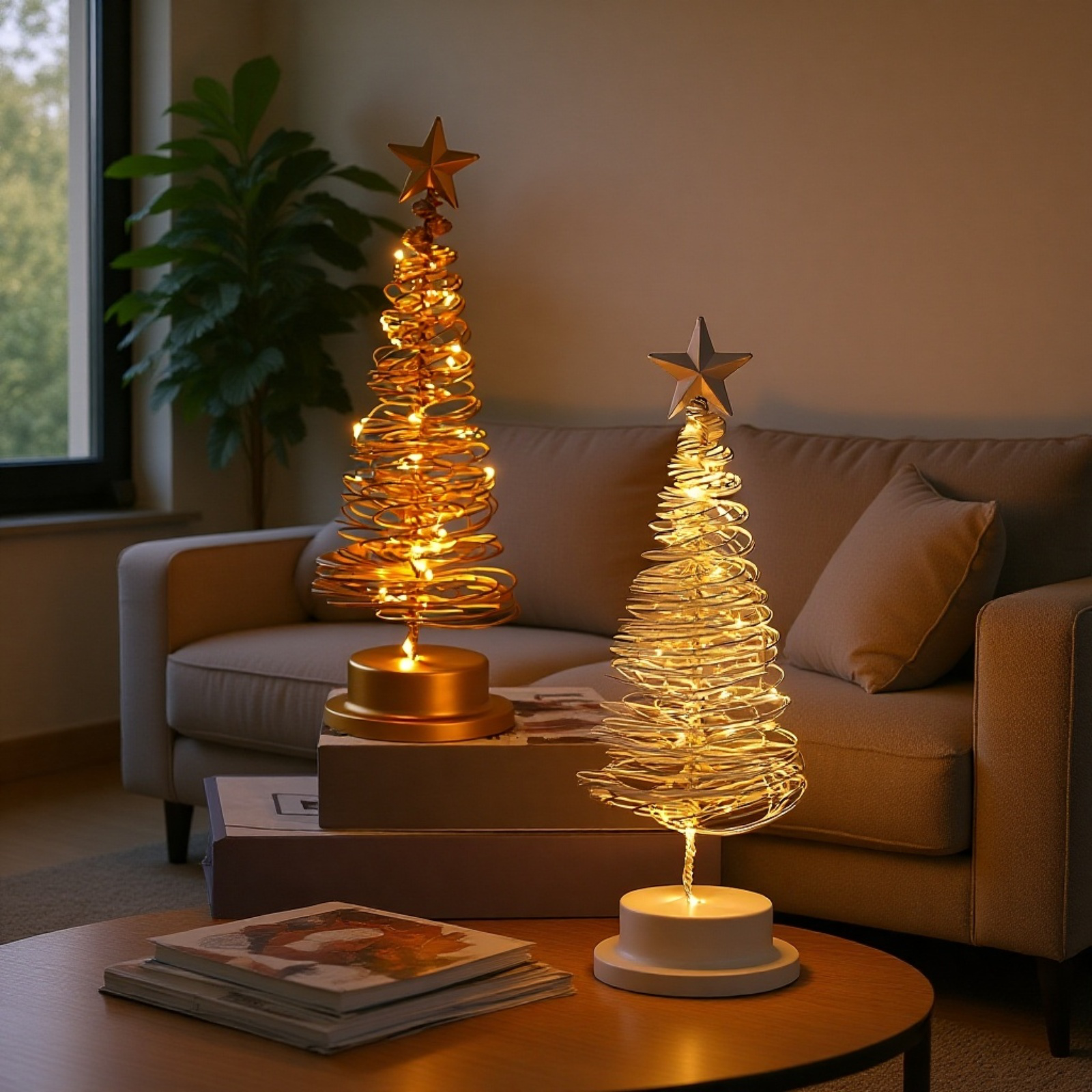 LED発光クリスマスツリーライト クリスマス装飾置物造形ランプ