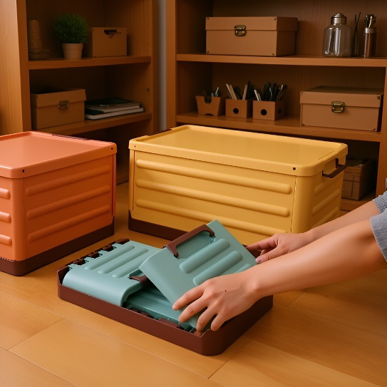 가정용 책가방 플라스틱  조립 접이식 수납함 학생 잡화 보관함 가족 책가방